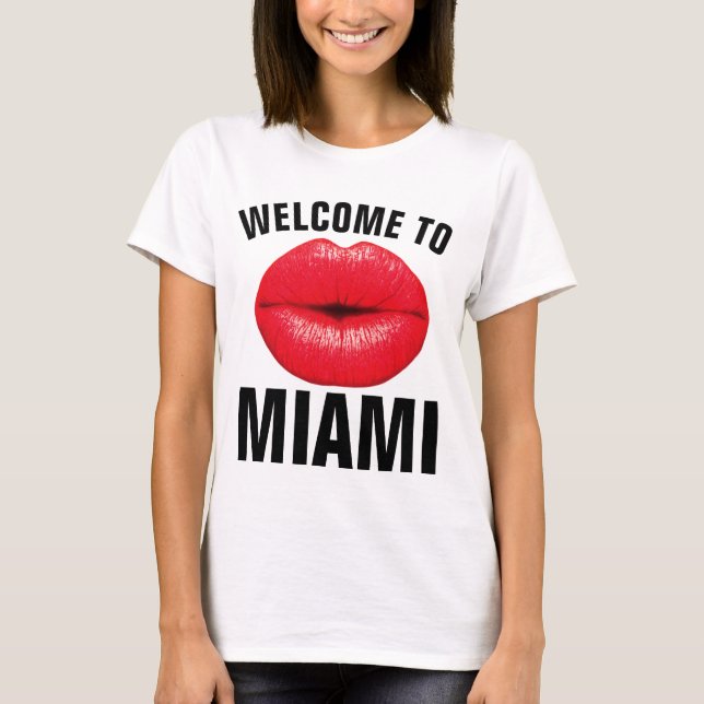 BIENVENIDOS A camisetas MIAMI (Anverso)