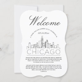 Bienvenidos a Chicago | Invitación con detalles de