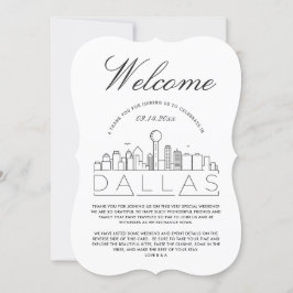 Bienvenidos a Dallas | Invitación con detalles de