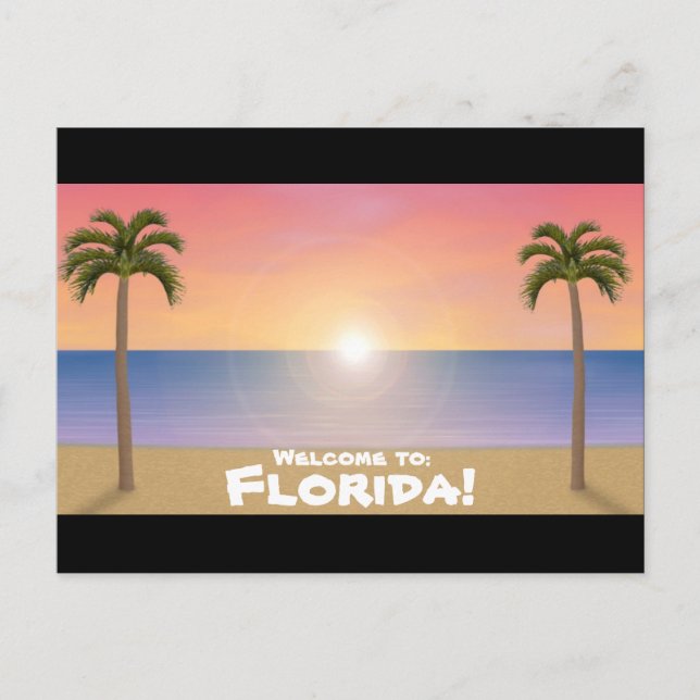 Bienvenidos a Florida: Postal de escena de la play (Anverso)