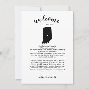Bienvenidos a Indiana Letra Boda e tineraria