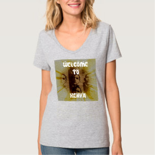 Bienvenidos A Kenia Hakuna Matata camiseta en cuel