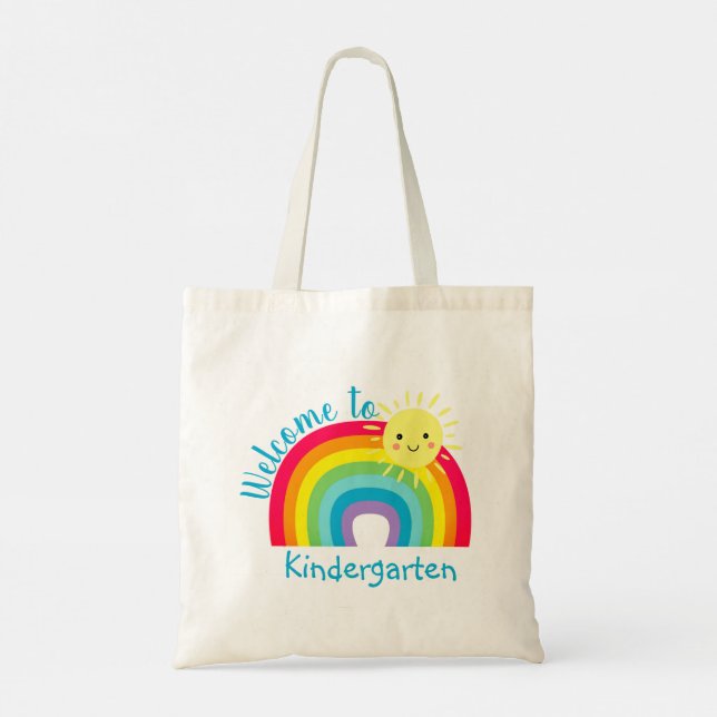 Bienvenidos a la bolsa de tocador de kindergarten (Reverso)