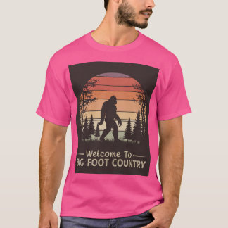Bienvenidos A La Camiseta De Big Foot Country