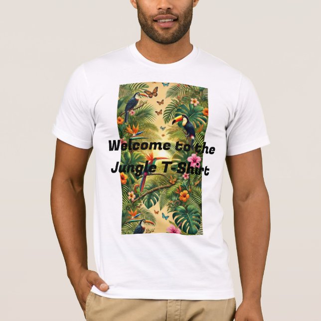 Bienvenidos a la camiseta de la jungla - Adve salv (Anverso)