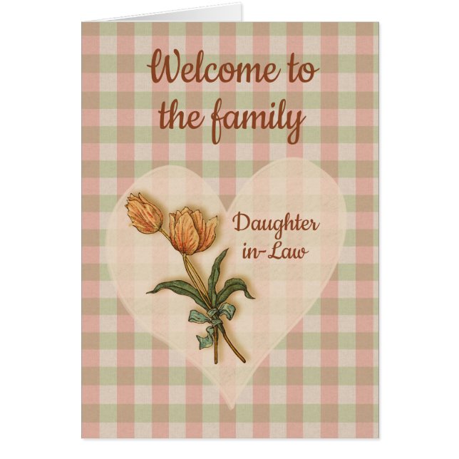 Bienvenidos a la familia, Tulips Country Gingham (Frente)