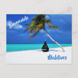 Bienvenidos a la postal de la playa de Maldivas