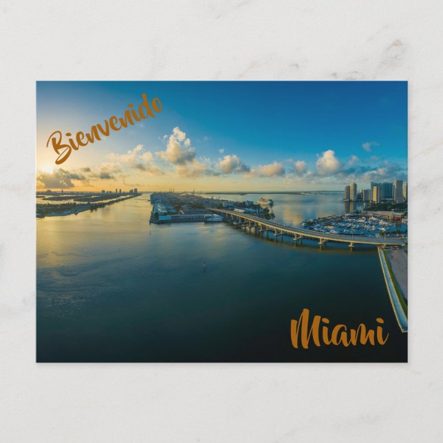 Bienvenidos a la postal de Miami (Anverso)