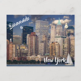 Bienvenidos a la postal de New York City USA