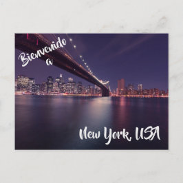 Bienvenidos a la postal de New York City USA