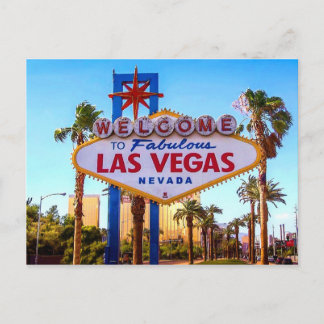 Bienvenidos a la postal de Rótulo de Las Vegas