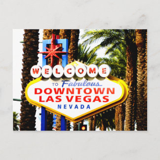 Bienvenidos a la postal de Rótulo de Las Vegas