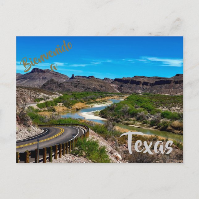 Bienvenidos a la postal de Texas (Anverso)
