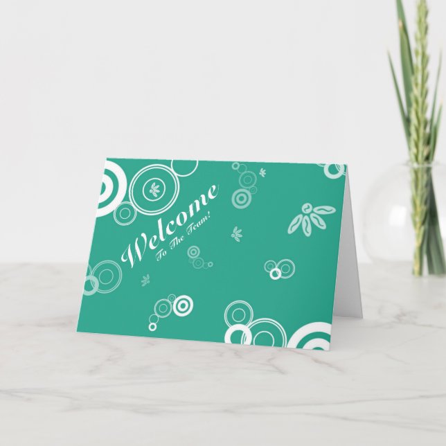Bienvenidos A La Postales Florales Verdes Del Equi (Anverso)