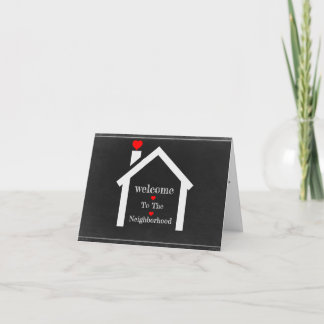 Bienvenidos a la tarjeta de felicitación de vecind