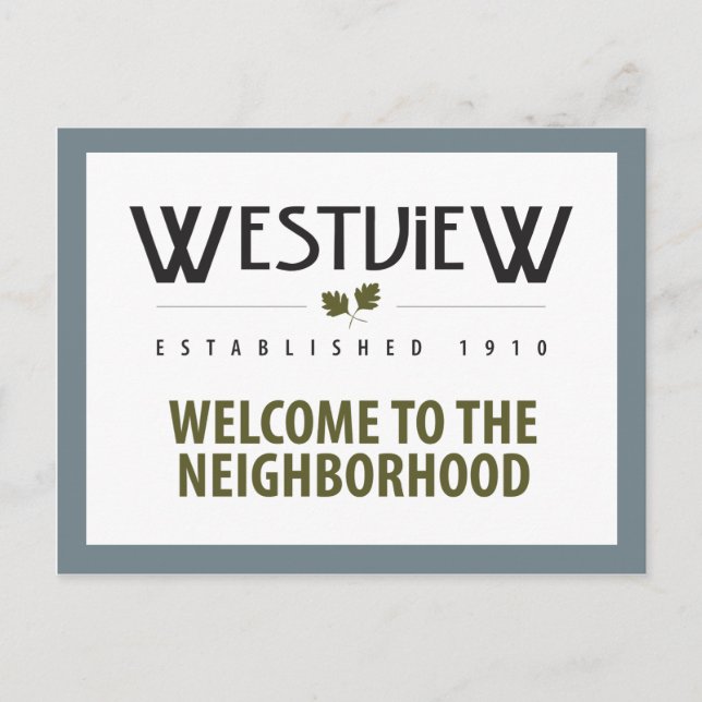 Bienvenidos a la tarjeta postal del barrio (Anverso)