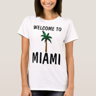 BIENVENIDOS a las camisetas de MIAMI Beach Florida