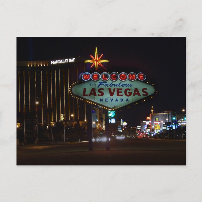 Bienvenidos a las fabulosas postales de Las Vegas (Anverso)