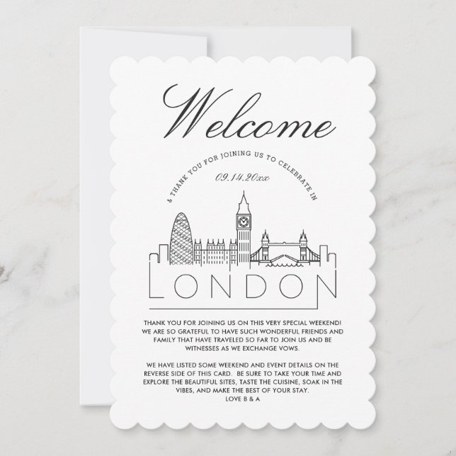 Bienvenidos a Londres | Tarjeta de detalles de los (Anverso)