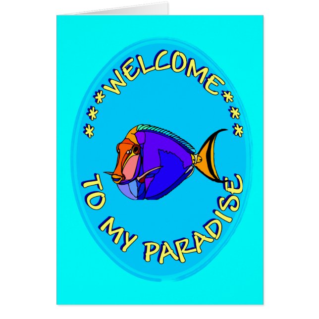 BIENVENIDOS A MI PARAÍSO (Frente)