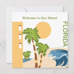 Bienvenidos a Miami Florida Card