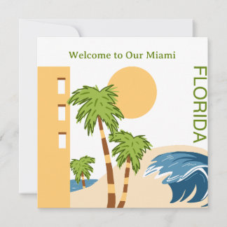 Bienvenidos a Miami Florida Card