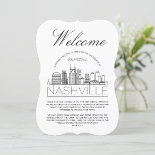 Bienvenidos a Nashville   Invitación con detalles 