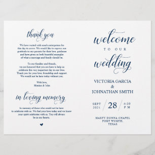 Bienvenidos a nuestra Ceremonia Boda, Programa Fol