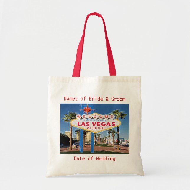Bienvenidos A Nuestra Fabulosa Bolsa BODA De Las V (Frente)