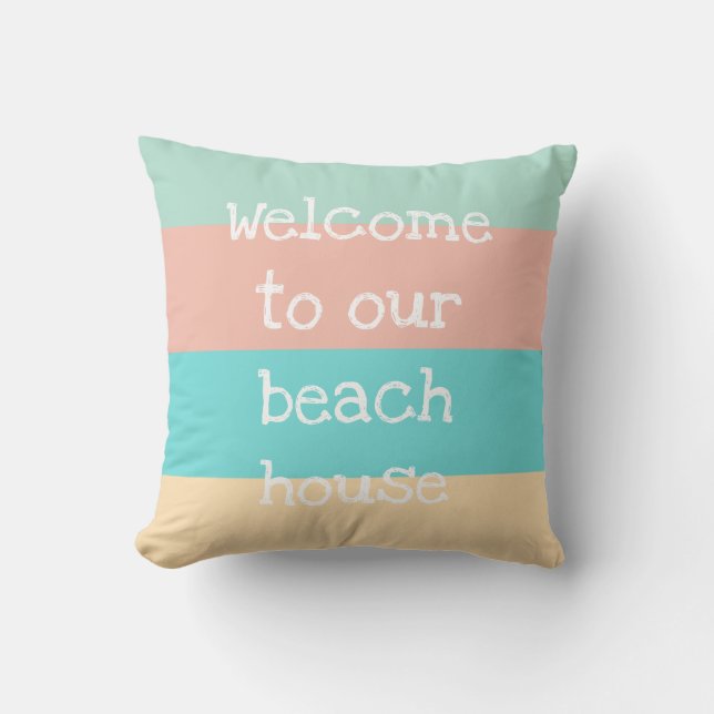 Bienvenidos a nuestro Cojín decorativo rayado Beac (Anverso)