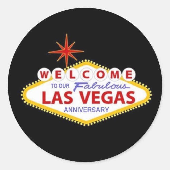 BIENVENIDOS A NUESTRO FABULOSO Pegatina DEL V Aniv (Anverso)