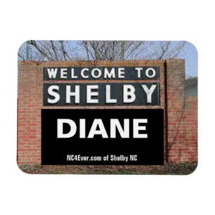 BIENVENIDOS A SHELBY DIANE imán flexible