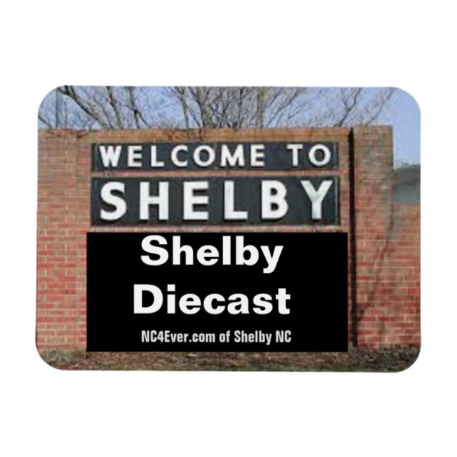 BIENVENIDOS A SHELBY Shelby Diecast imán flexible (Horizontal)