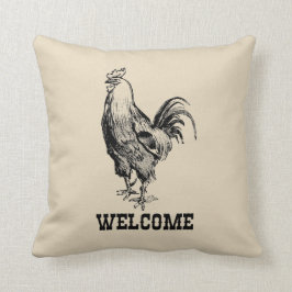 Bienvenidos al Cojín decorativo estilo granja de p