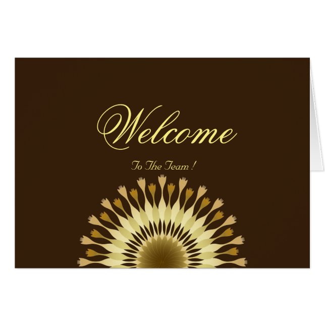 Bienvenidos Al Equipo Daisy Flower (Anverso (Horizontal))