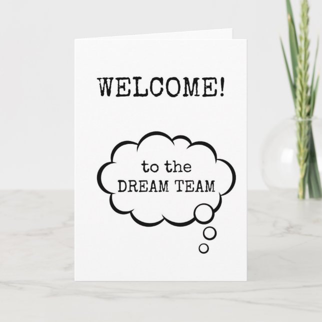 Bienvenidos al equipo de ensueño, nueva tarjeta de (Anverso)