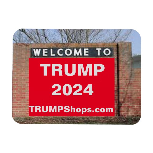 BIENVENIDOS AL imán flexible TRUMP 2024 (Horizontal)