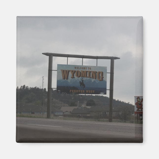 Bienvenidos al imán Wyoming (Frente)