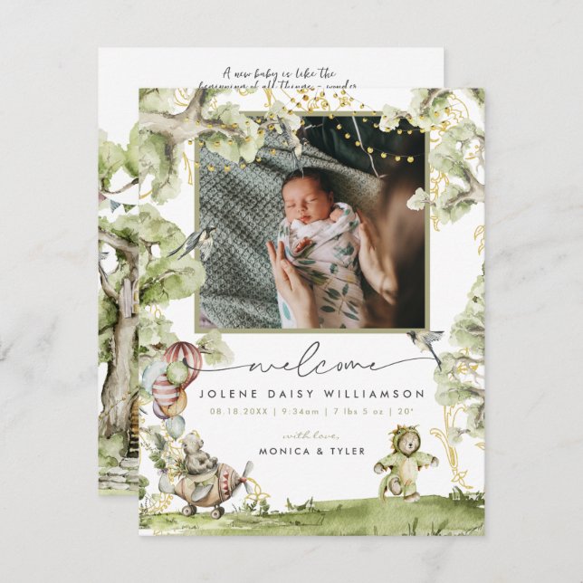 Bienvenidos al mundo | Nacimiento de Woodland Circ (Anverso / Reverso)