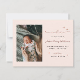 Bienvenidos al mundo | | Nacimiento Retro Boho