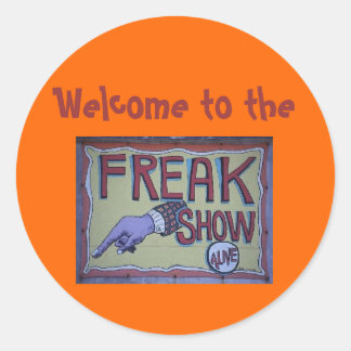 Bienvenidos al pegatina de freakshow