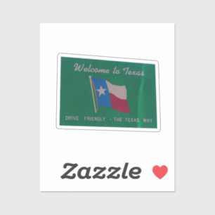 Bienvenidos al Pegatina de Texas