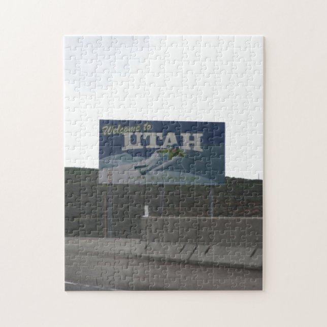 Bienvenidos al rompecabezas de Utah Jigsaw (Vertical)