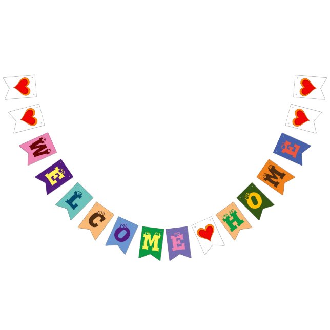 BIENVENIDOS Banderas de Bunting HOME (Todo)