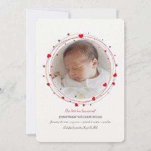 Bienvenidos Con Amor Foto Anuncio De Nacimiento