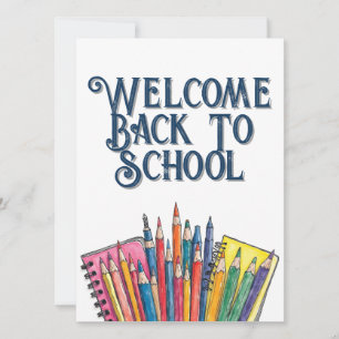 Bienvenidos de nuevo al colegio – Inicio colorido