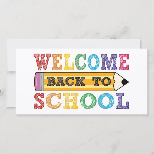 Bienvenidos de vuelta al colegio – Ilustración de  (Anverso)