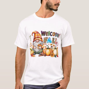 Bienvenidos Gnomos de Otoño Camiseta Clásica.png