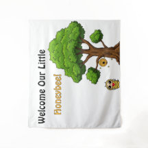 Bienvenidos Tapiz de Fiesta de Baby Shower de Nues