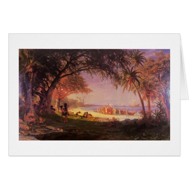 Bierstadt Albert, El desembarco de Colón (Anverso (Horizontal))
